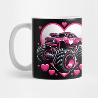 Valentines Day Monster Truck Funny Toddler Boys Mug